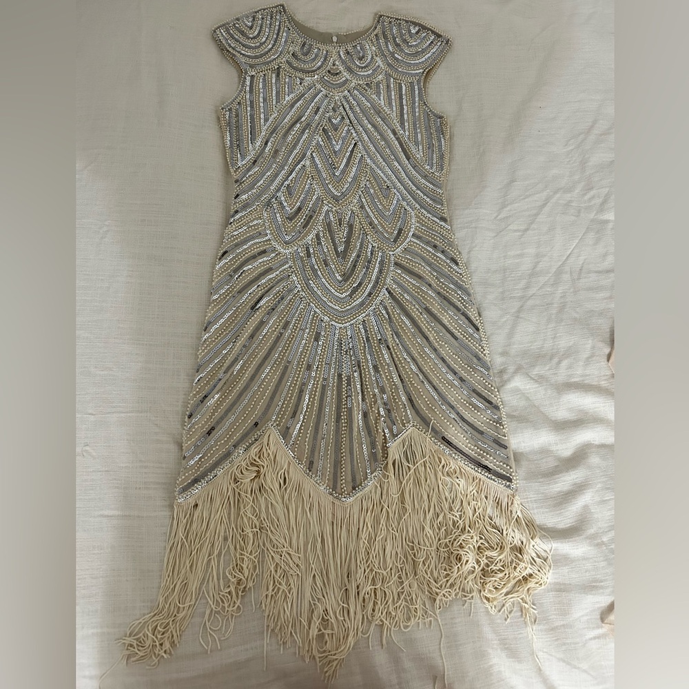 Elegant Beaded Fringe Dress